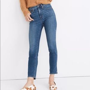 NWOT Madewell Stovepipe Denim Jeans  27